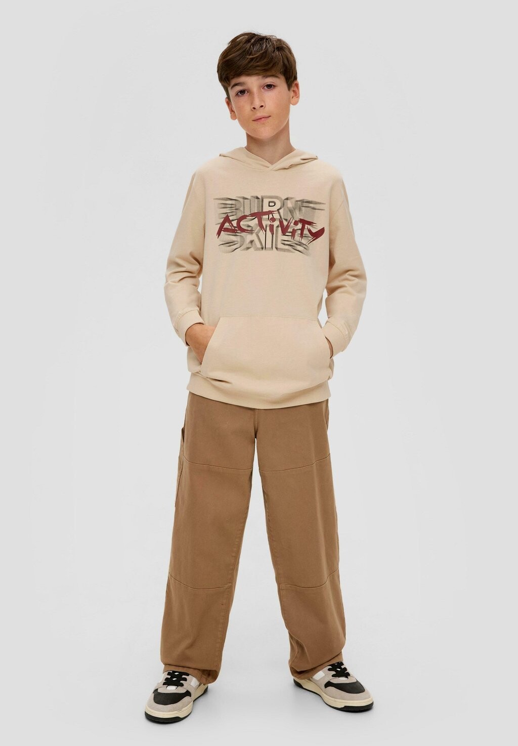 

Толстовка LONGSLEEVE MIT SCHRIFTPRINT s.Oliver, цвет beige