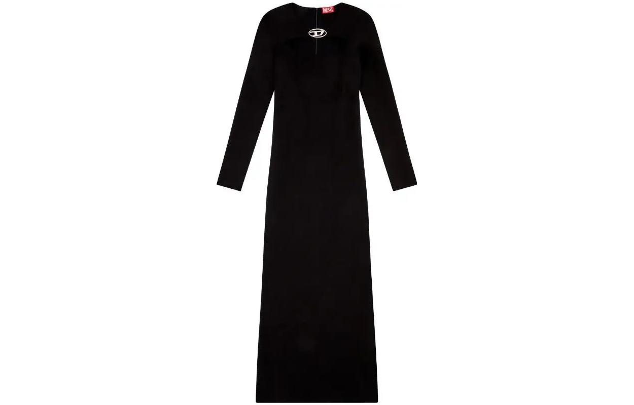 

Футболка D Ams Logo Plaque Dress DIESEL, черная