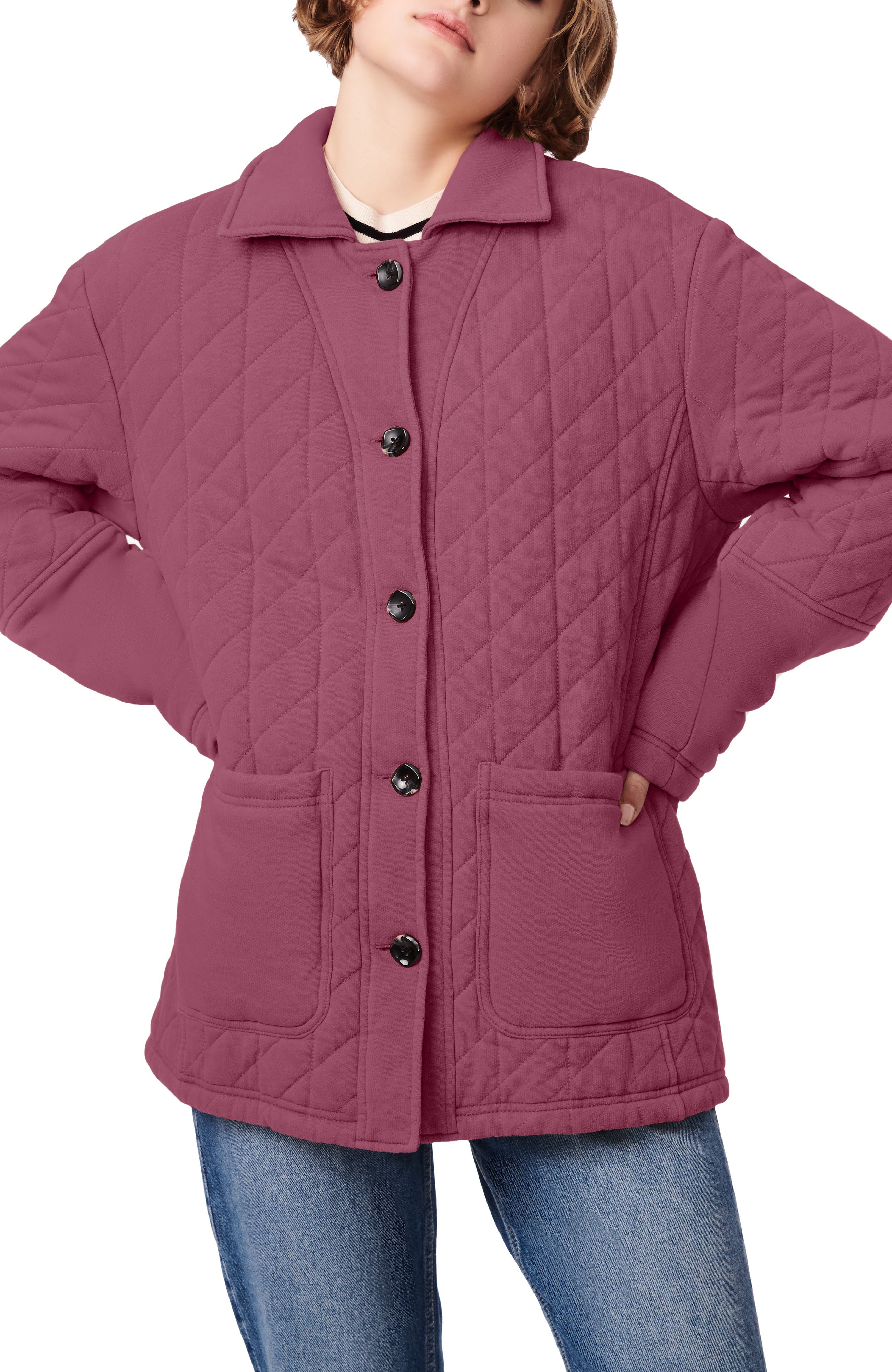 

Стеганая куртка из хлопка Bernardo, цвет mauve