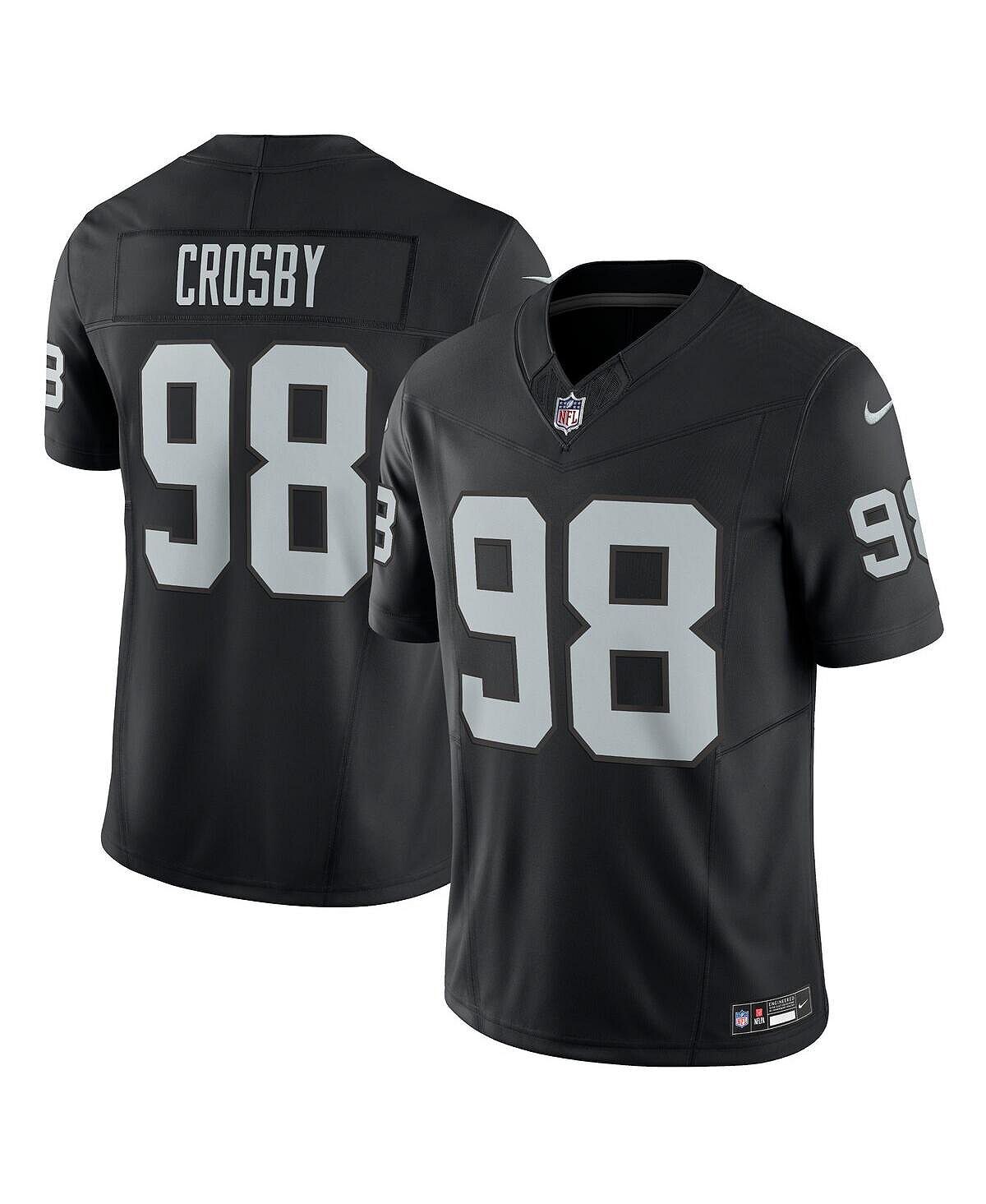 Мужские кроссовки Maxx Crosby Black Las Vegas Raiders Vapor F.U.S.E. Ограниченный Джерси Nike — фото 2