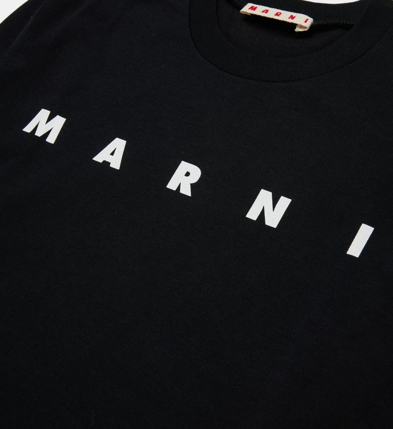 Футболка из джерси с длинными рукавами и логотипом Marni, черный — фото 3