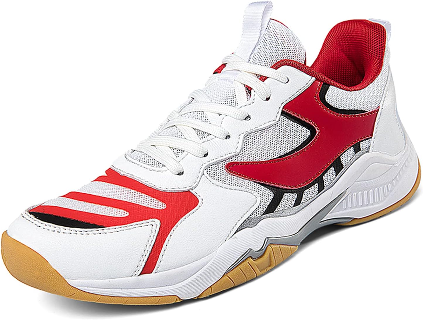 

Кроссовки для зала для тенниса, бадминтона, настольного тенниса, волейбола, паддл-тенниса для мужчин и женщин, мальчиков и девочек Ybberik, красный
