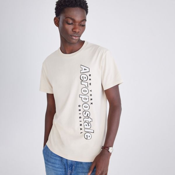 

Мужская графическая футболка Aeropostale, цвет oatmilk