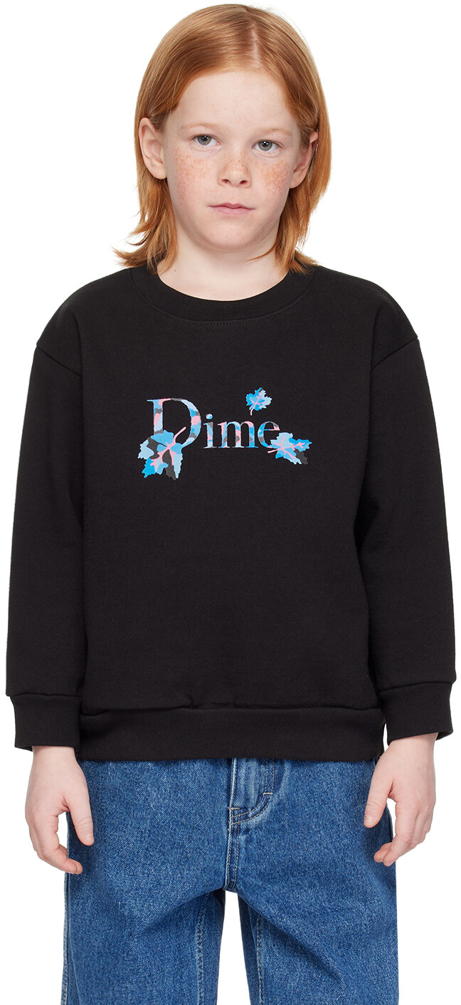

Детский классический свитшот с листьями Dime