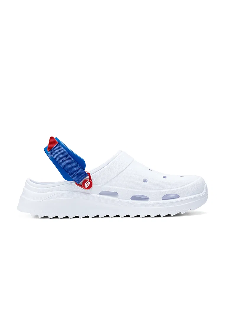 Пена для обуви Surge, мужские шлепанцы, Foamies Skechers, белый/красный/синий