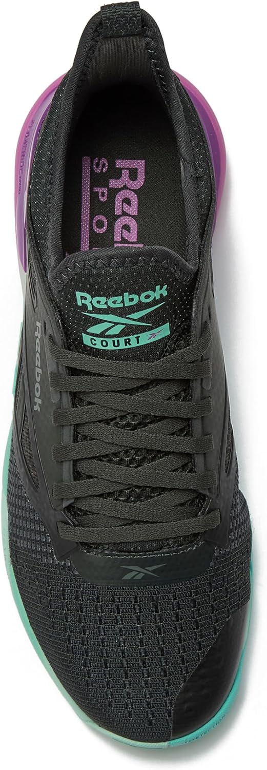 Мужские спортивные кроссовки Reebok Nano Court для пикубола, фиолетовый/серый — фото 4