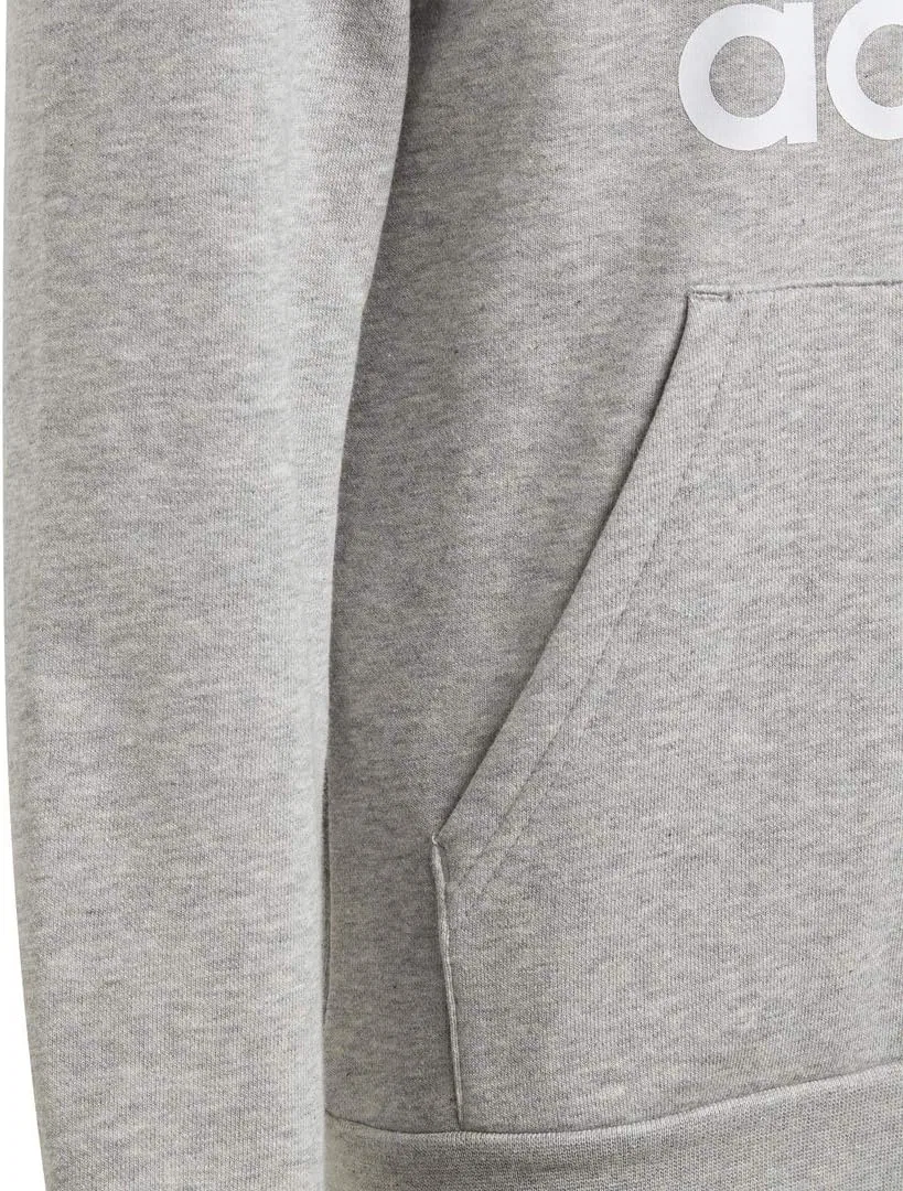 Толстовка Adidas Originals Originals Trefoil, средне-серый меланж/белый — фото 4