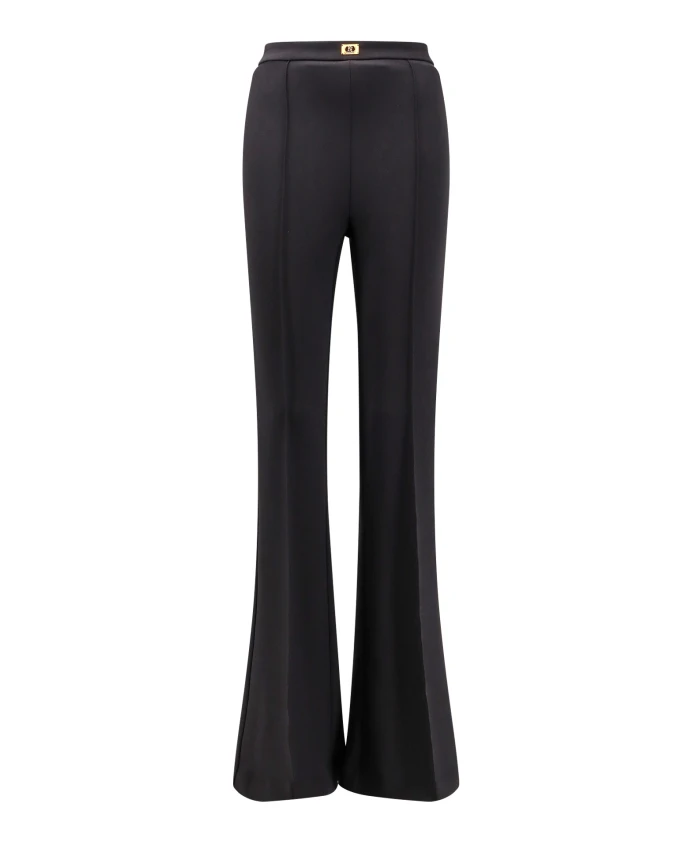 

Черные расклешенные брюки, произведенные в Италии. Elisabetta Franchi, черный