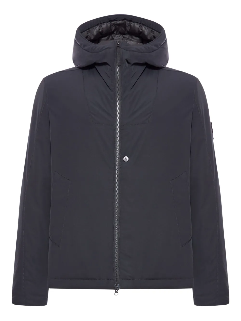 

Утепленная куртка с капюшоном Stone Island, черный
