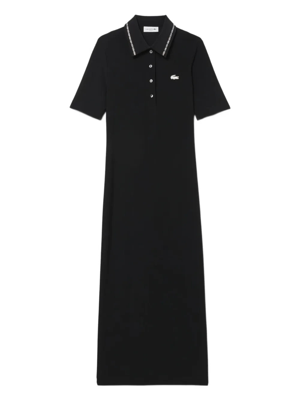 

Платье-поло, украшенное кристаллами Lacoste, черный
