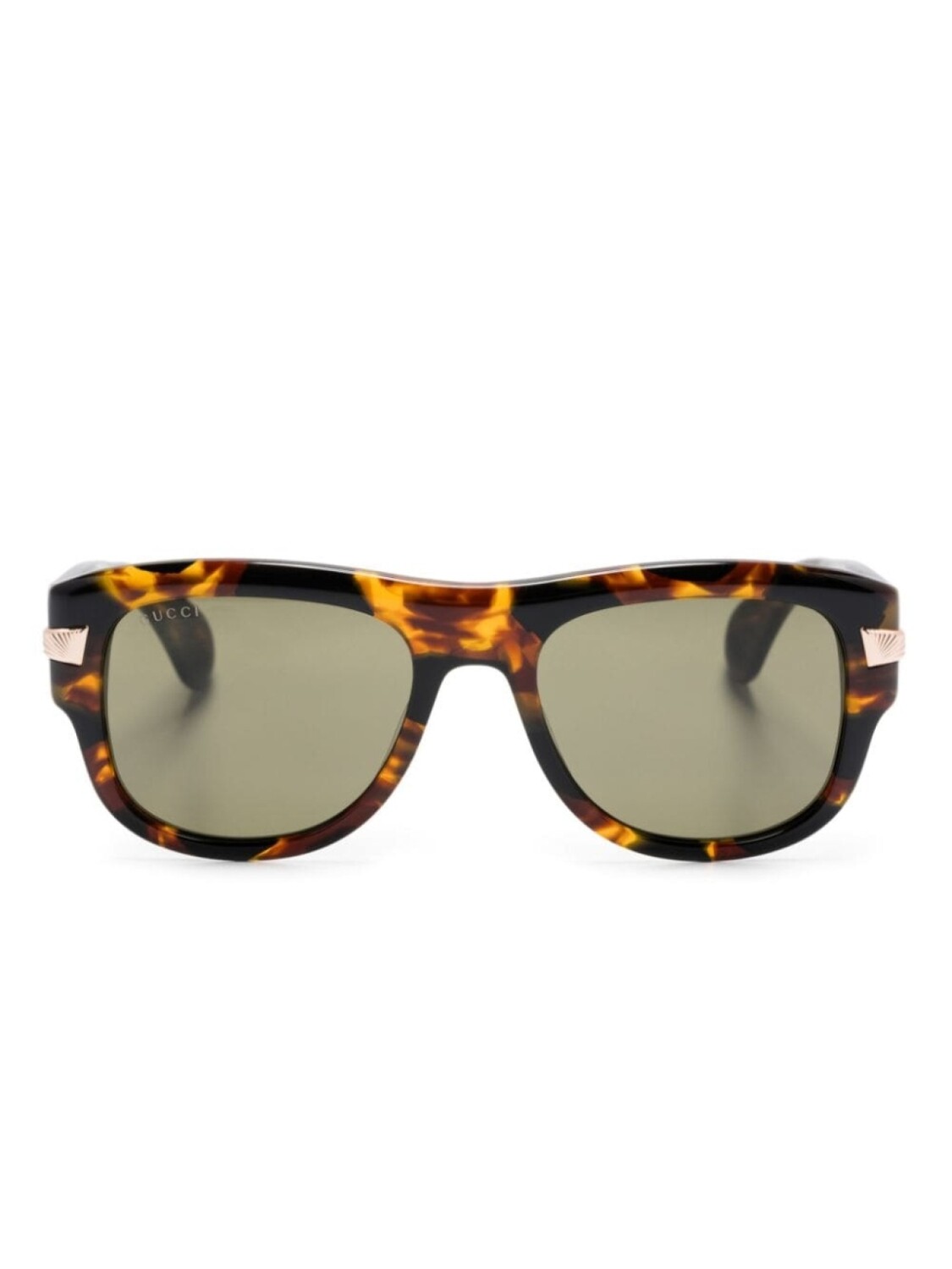 

Gucci Eyewear солнцезащитные очки в квадратной оправе, коричневый