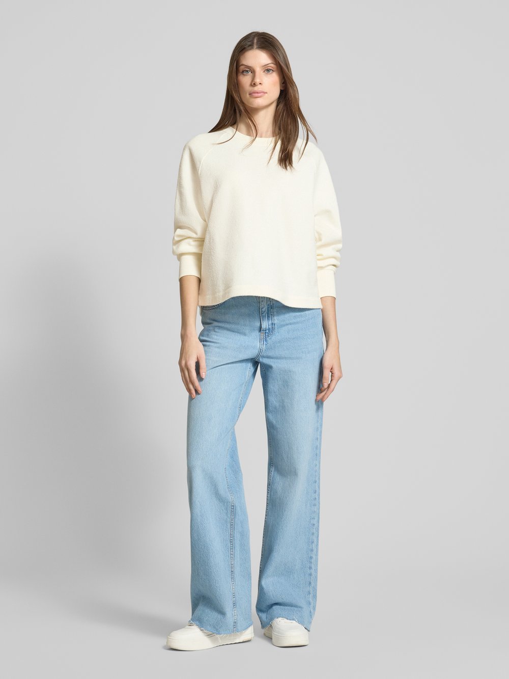 

Свитшот с фактурным рисунком Jake*s Casual, кремовый