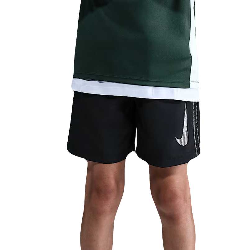 

Короткие шорты для младших школьников Grade School Nike, черный/красный/белый