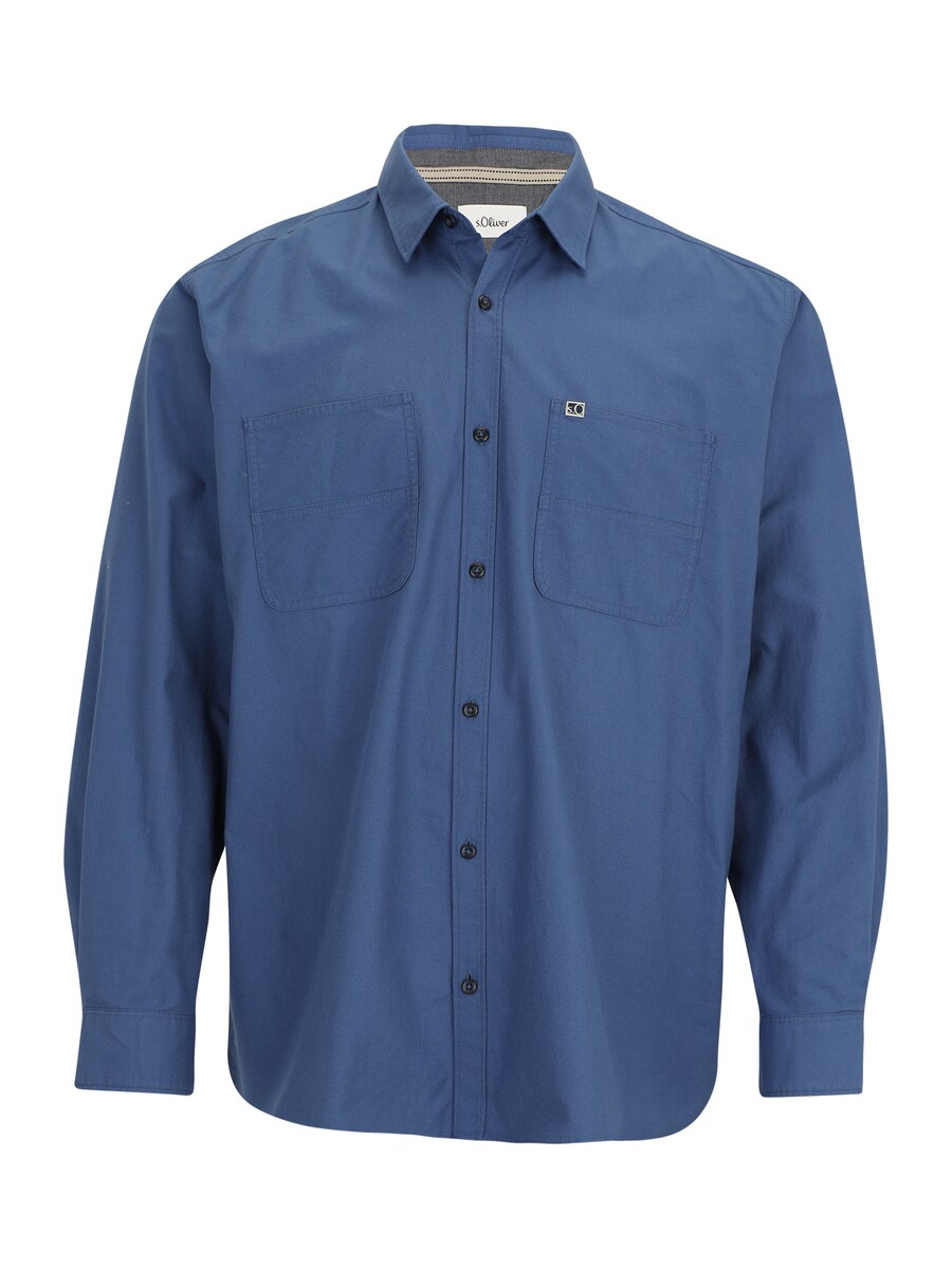

Рубашка на пуговицах классического кроя s.Oliver, индиго