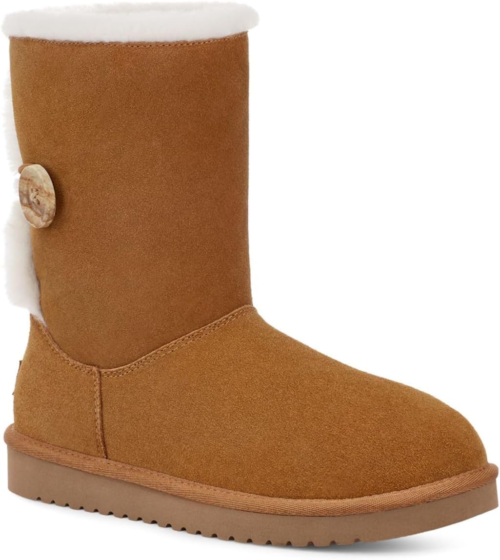 Женские сапоги Koolaburra by UGG Nalie замшевые короткие, каштановый