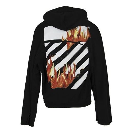 

Толстовка men's flame printing black Off-White, черный