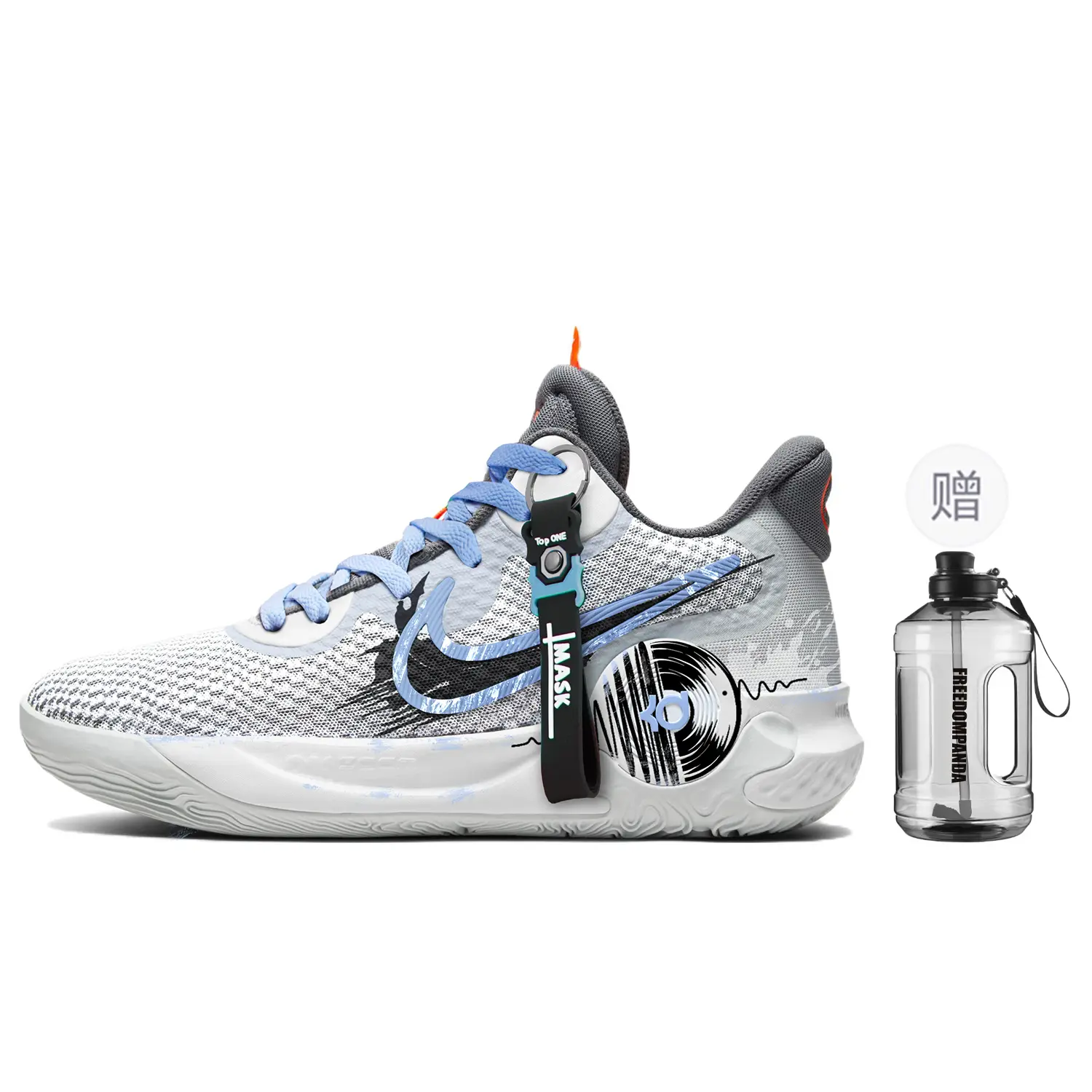 

Баскетбольные кроссовки KD Trey 5 Basketball Shoes Unisex Mid-Top Gray/Blue Nike