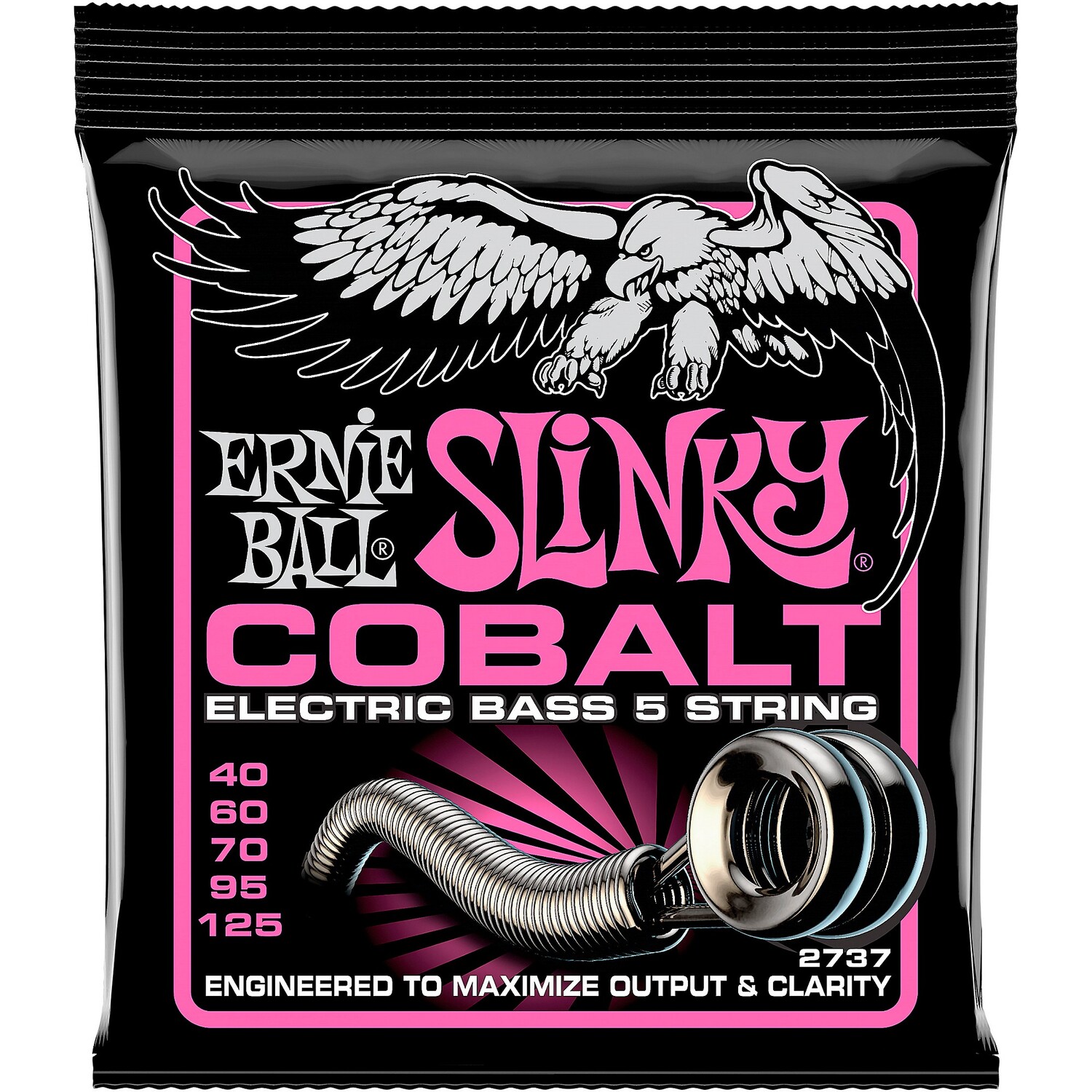

5-струнные струны для электробаса Ernie Ball Cobalt Super Slinky калибра 40–125