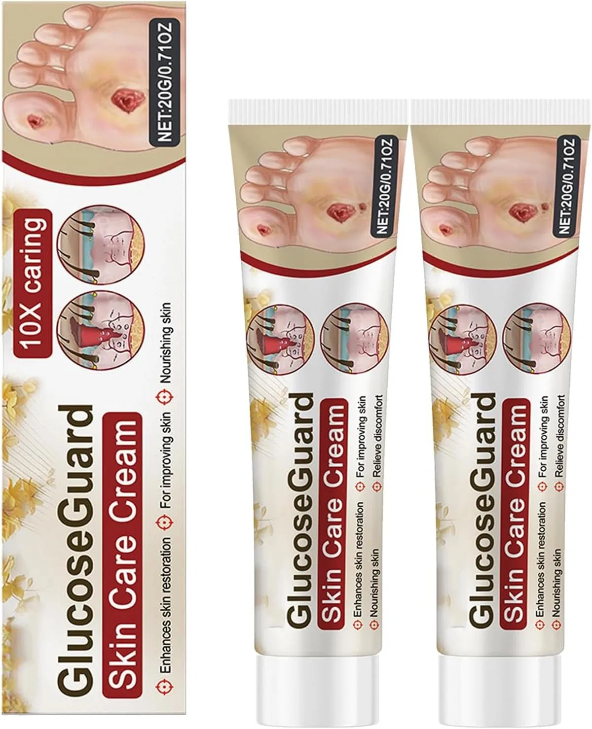 Крем для ног и тела «Glucoseguard Skin Rescue» от Attdx Ashopfun
