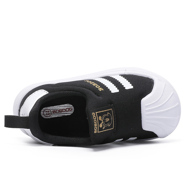 Кроссовки BOBDOG Toddler Shoes TD Low-top Black/gold, черный/золотой — фото 3