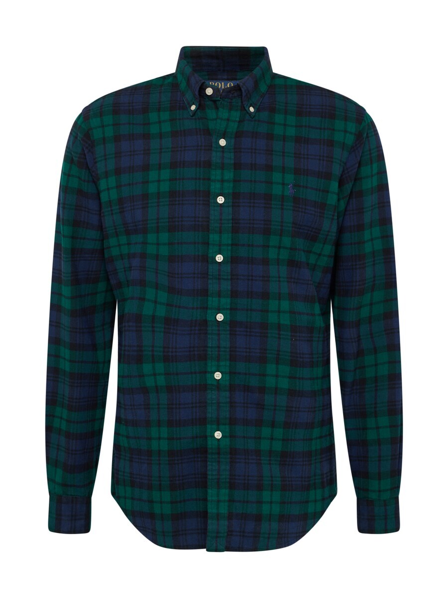 

Рубашка Polo Ralph Lauren Regular fit Button Up CUBDPPCS, синий/темно-зеленый