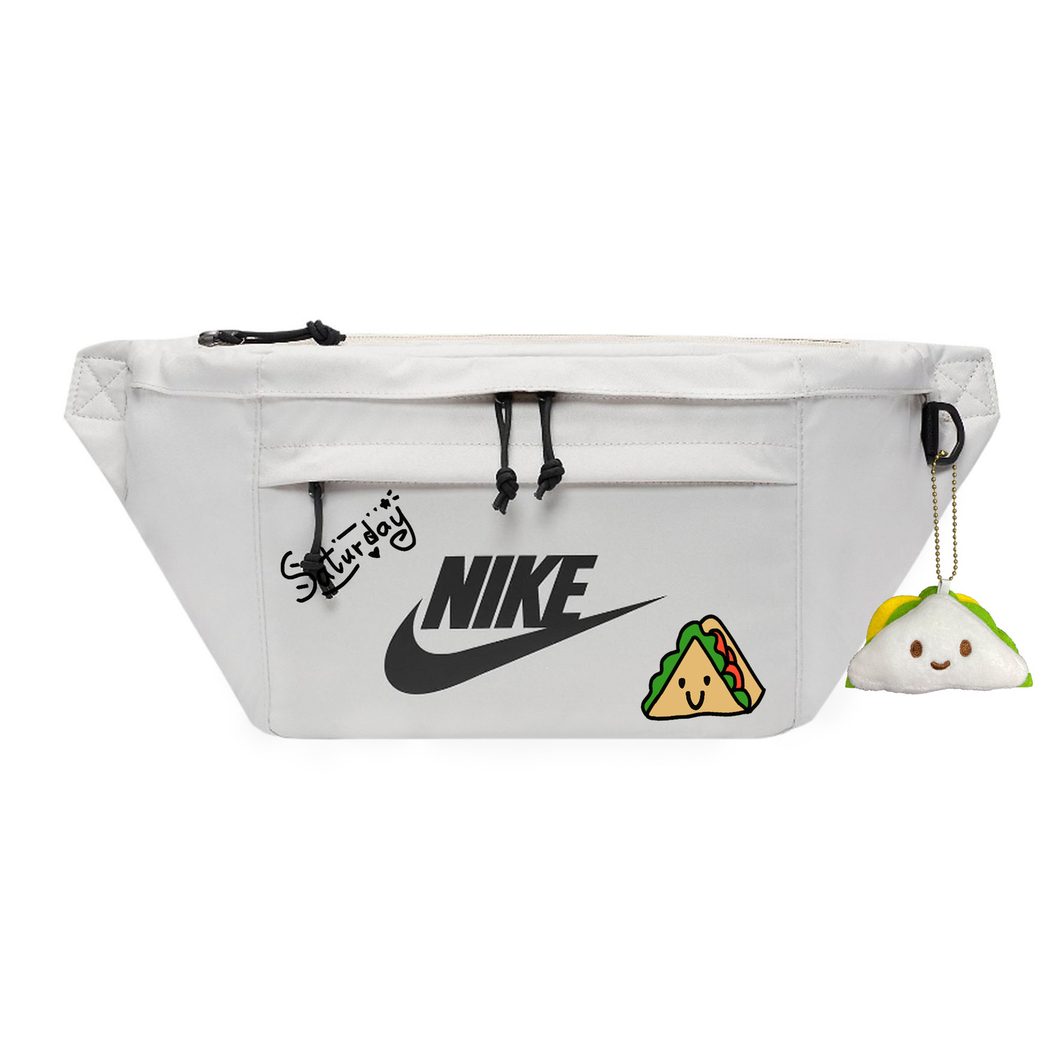 

Nike Фабричный поясной мешок Regular Unisex светло-бежевый, Sushi Rice Ball