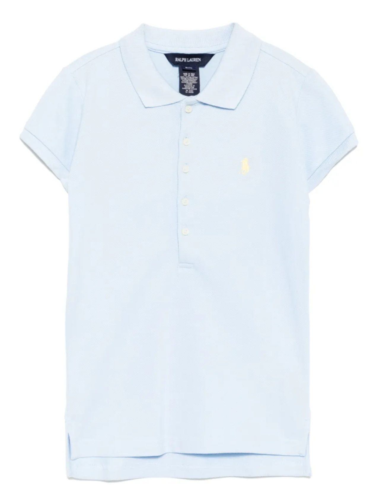 

POLO RALPH LAUREN KIDS рубашка поло с вышитым логотипом, синий