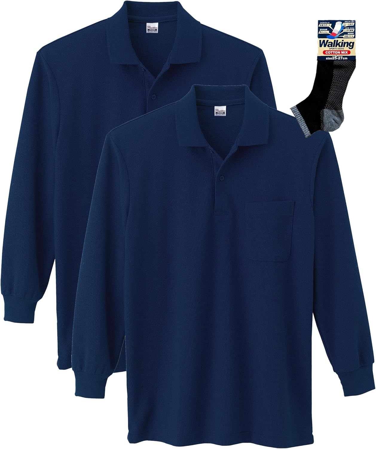 

Мужская рубашка-поло Printstar 00169-VLP, пике из тетронового хлопка (TC), с длинным рукавом, с карманом, 5,8 унций, темно-синий