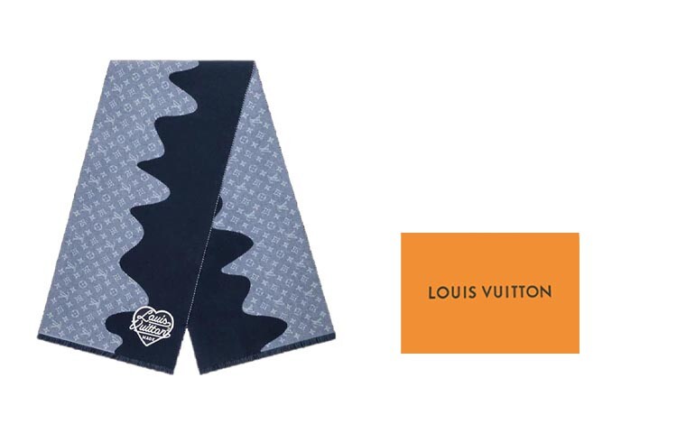 LOUIS VUITTON Трикотажный шарф унисекс, В комплекте оригинальная сумка — фото 2