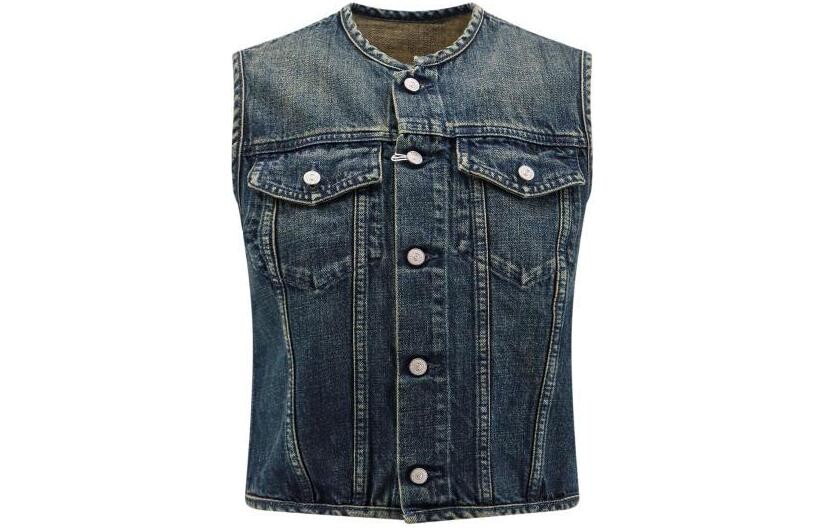 

Жилет женский синий Mm6 Maison Margiela