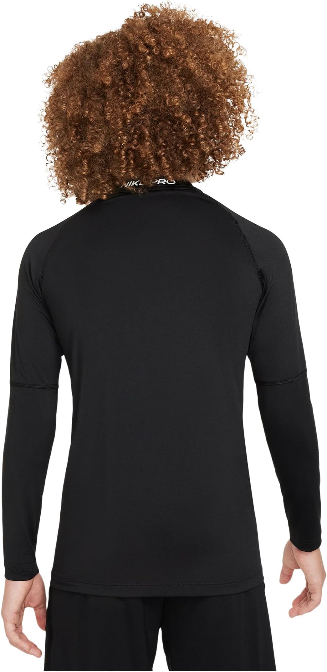 Футболка Pro Dri-fit с длинным рукавом Nike Kids, Black/White — фото 2