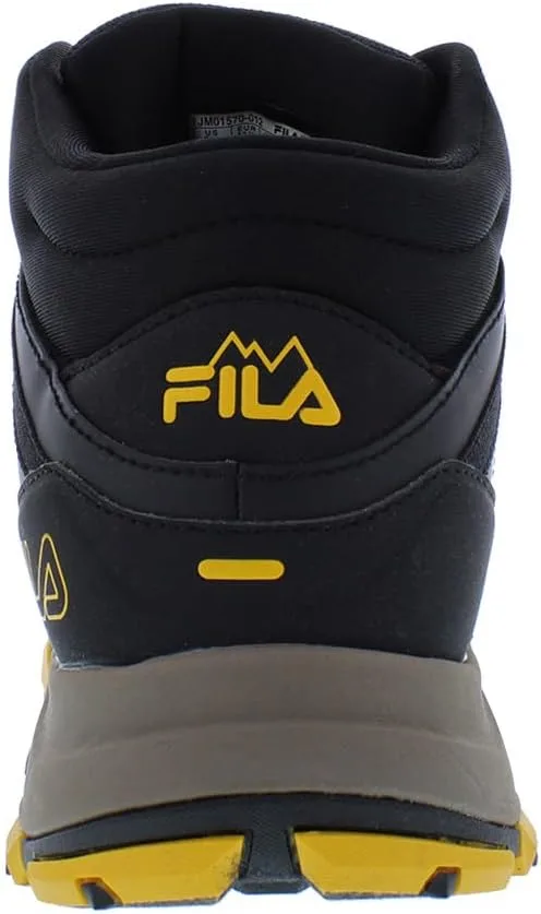 Мужские рабочие кроссовки Fila Hail Storm 3 Mid Composite Toe Trail Work Shoes Ct, черный/коричневый — фото 4