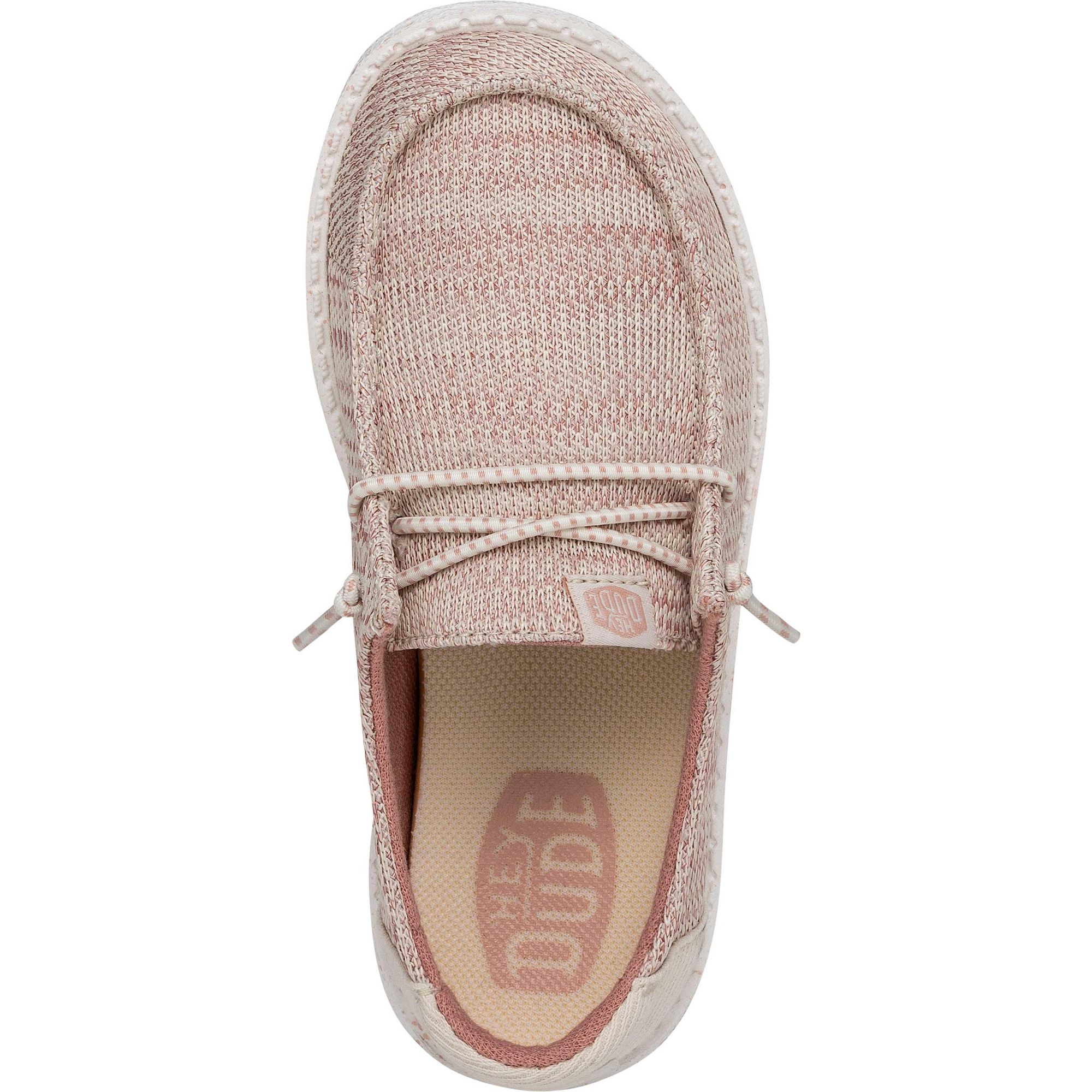 Детские спортивные повседневные кроссовки Wendy Youth Sport Mesh (для девочек младшего и старшего возраста) Hey Dude, Light Pink — фото 2