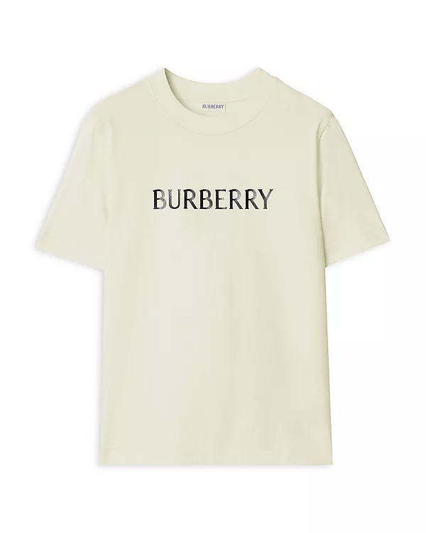 

Футболка с круглым вырезом и логотипом Frankie Burberry, белый
