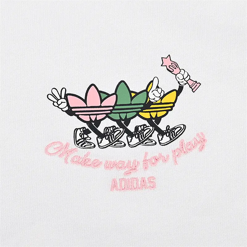 Adidas Originals Футболка SS25 белая для подростков — фото 3
