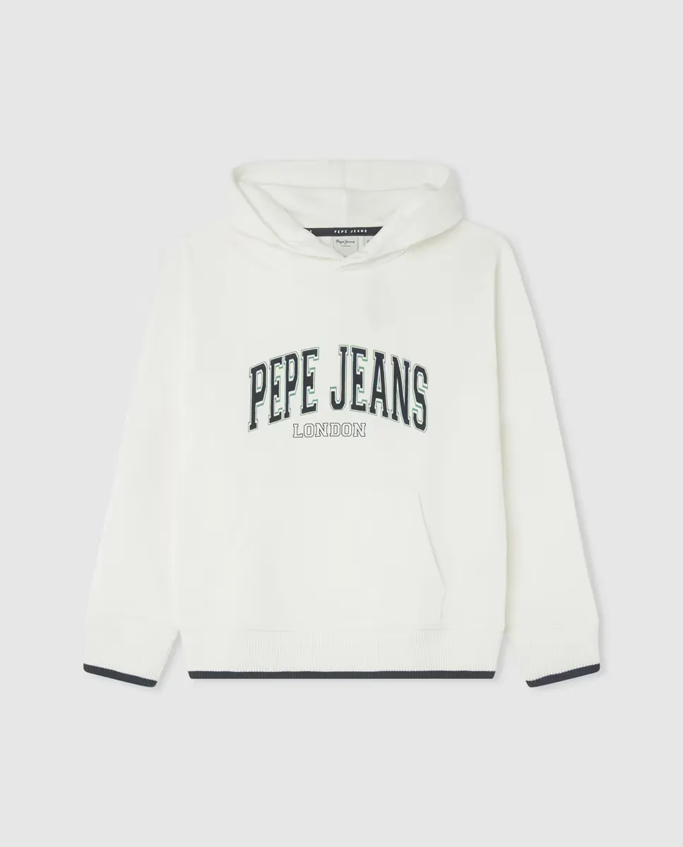 

Толстовка с логотипом университета для мальчиков Pepe Jeans, цвет Crudo