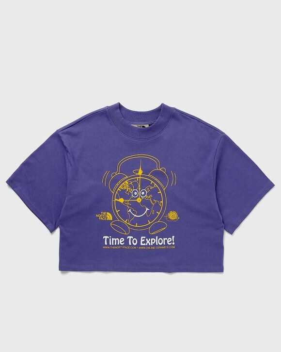 

Топ The North Face Tnf X Online Ceramics W Cropped S/S Tee, цвет cave blue