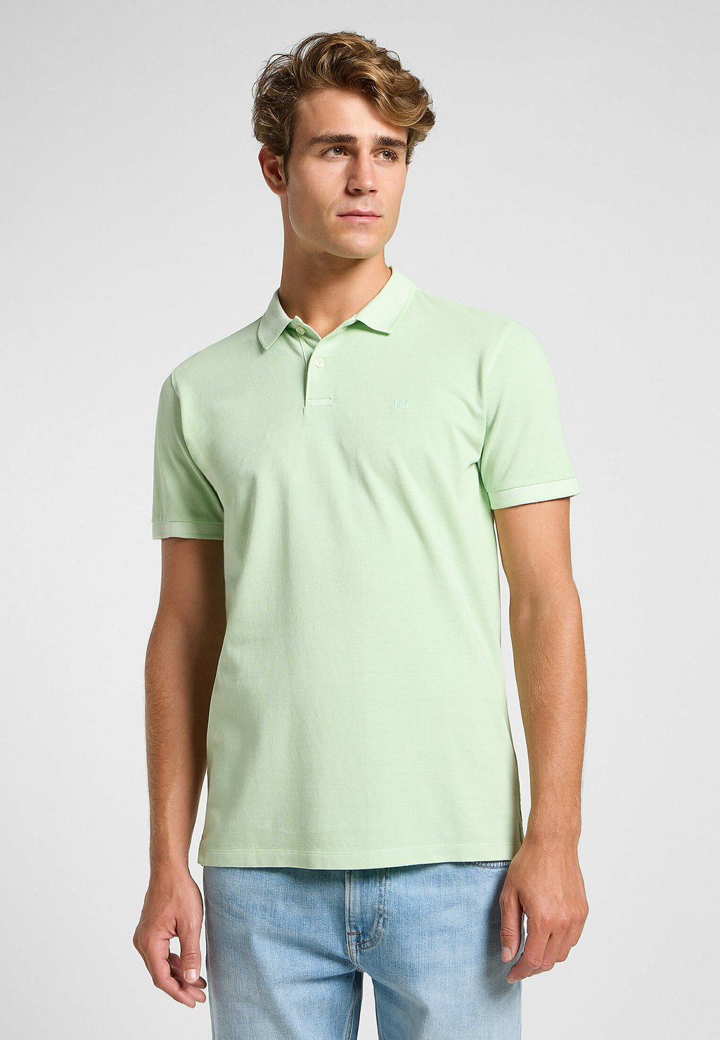 

Рубашка поло SHORT SLEEVE GARMENT REGULAR FIT Lee, зеленый