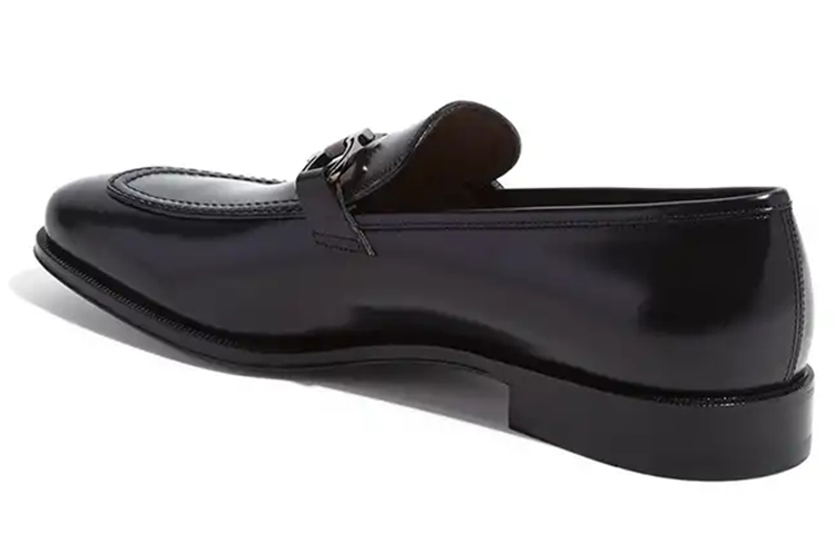 Мужские повседневные туфли Мужские низкие черные Ferragamo — фото 4