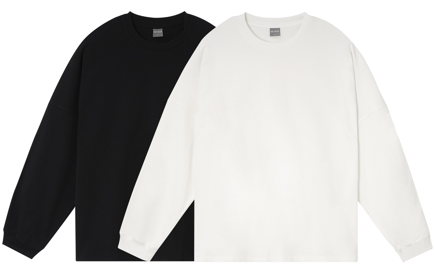 

Футболка унисекс bodydream, (Набор из 2 шт.) Черный + Белый