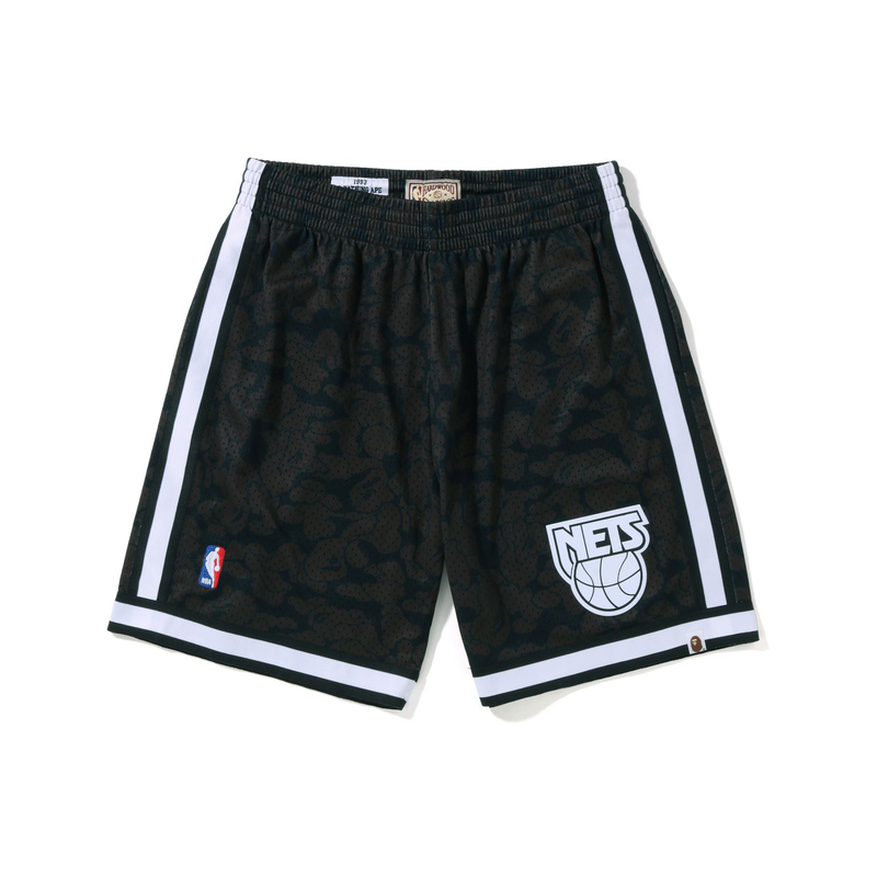 

Баскетбольные шорты Mitchell & Ness FW22 унисекс A BATHING APE, Black BKX