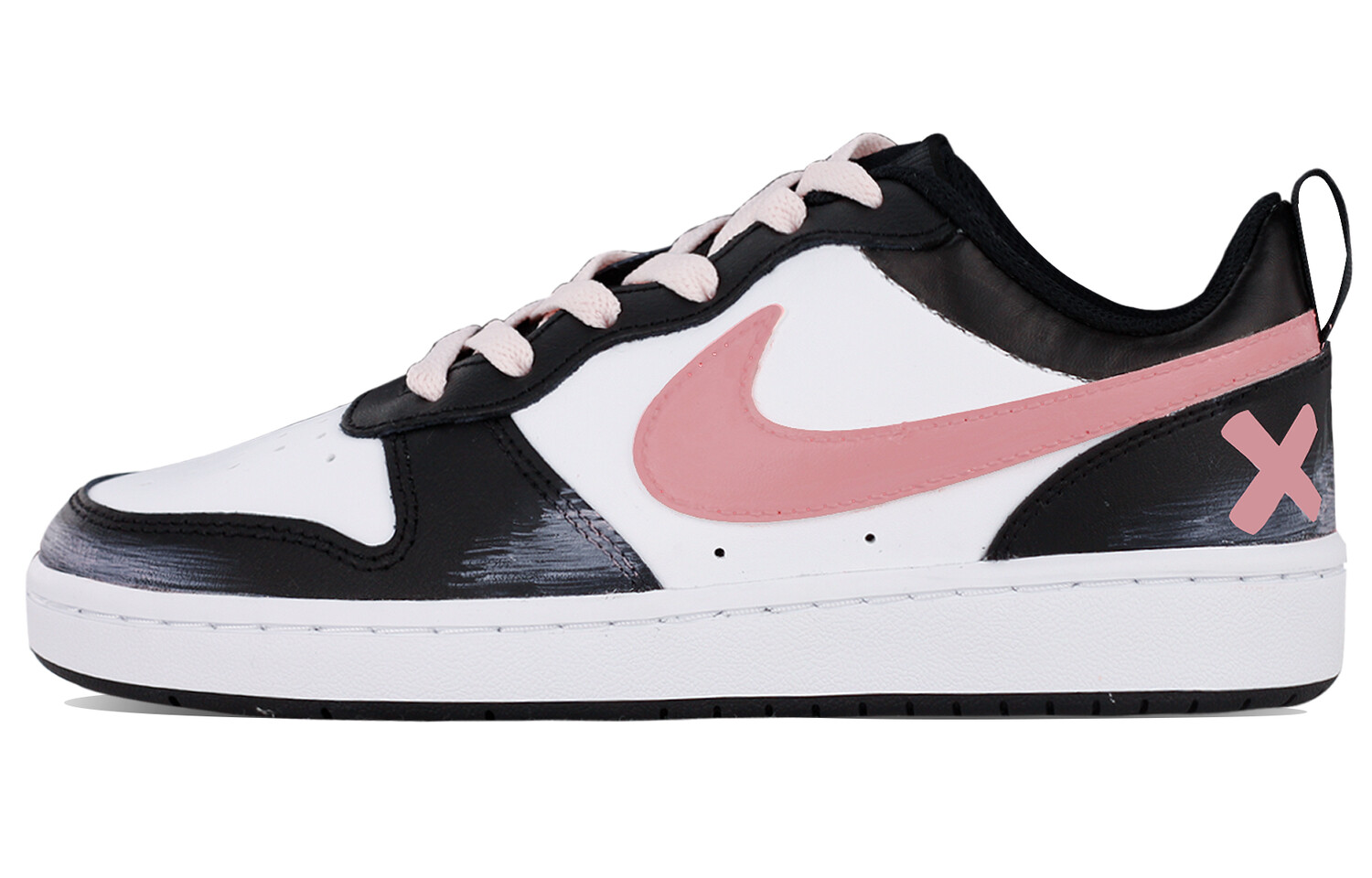 

Кроссовки Nike Court Borough Skateboard Shoes Women's Low-Top Pink, Черный, Кроссовки Nike Court Borough Skateboard Shoes Women's Low-Top Pink
