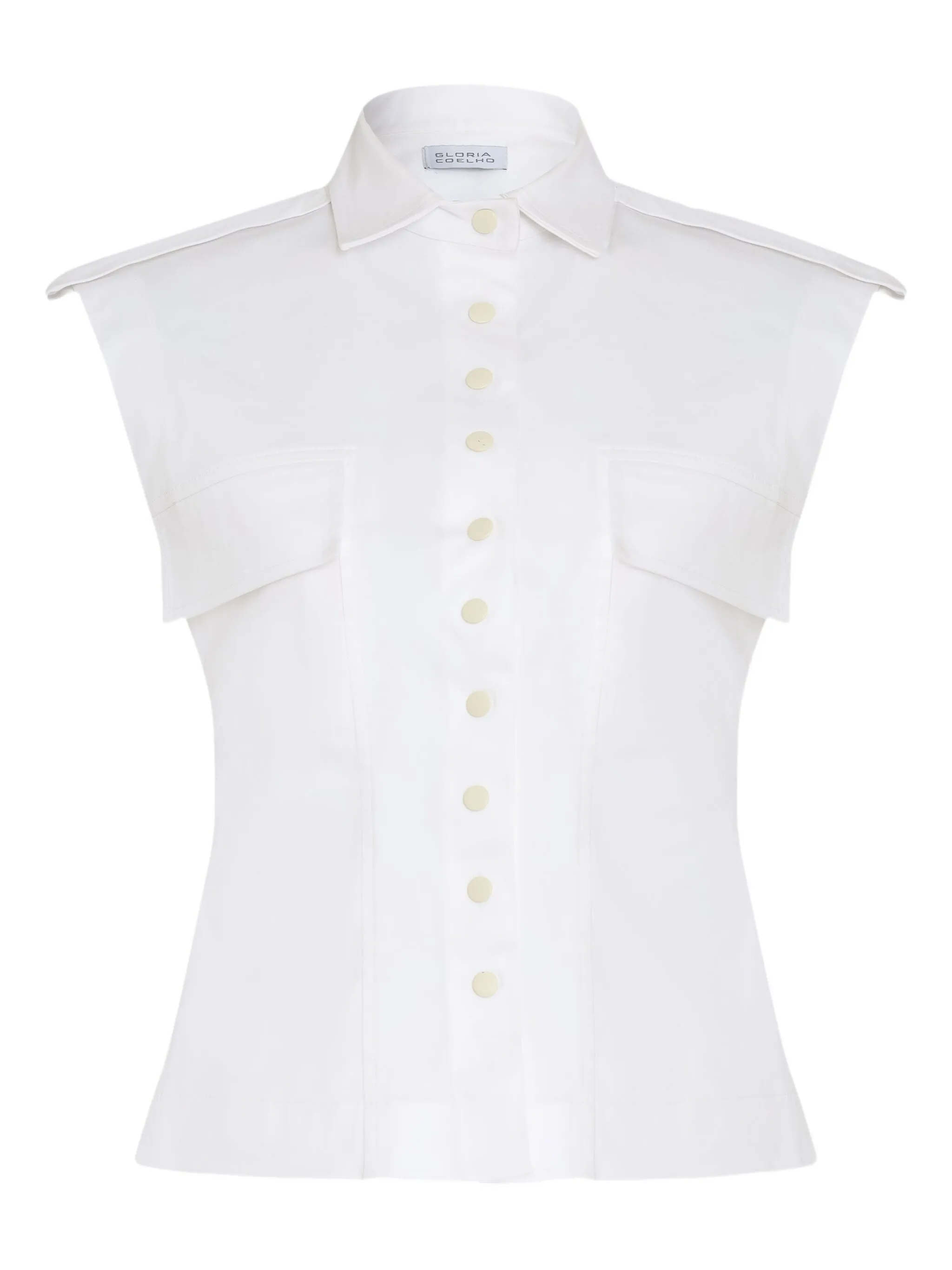 

Рубашка без рукавов с карманом Gloria Coelho, белый