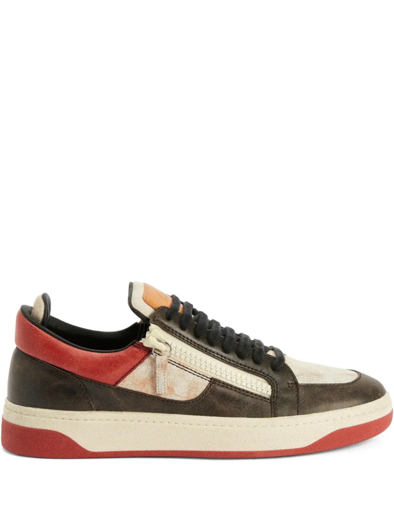 

Низкие двухцветные кеды GZ94 Giuseppe Zanotti, красный