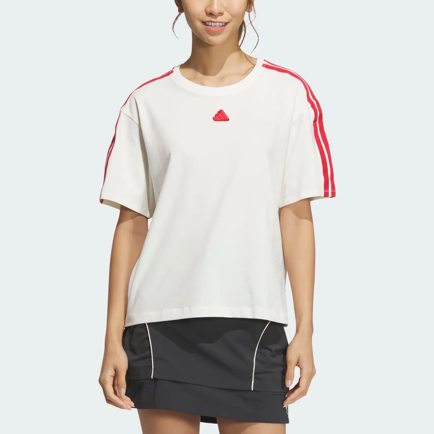 Adidas Футболка Sportlife женская Jade White — фото 4