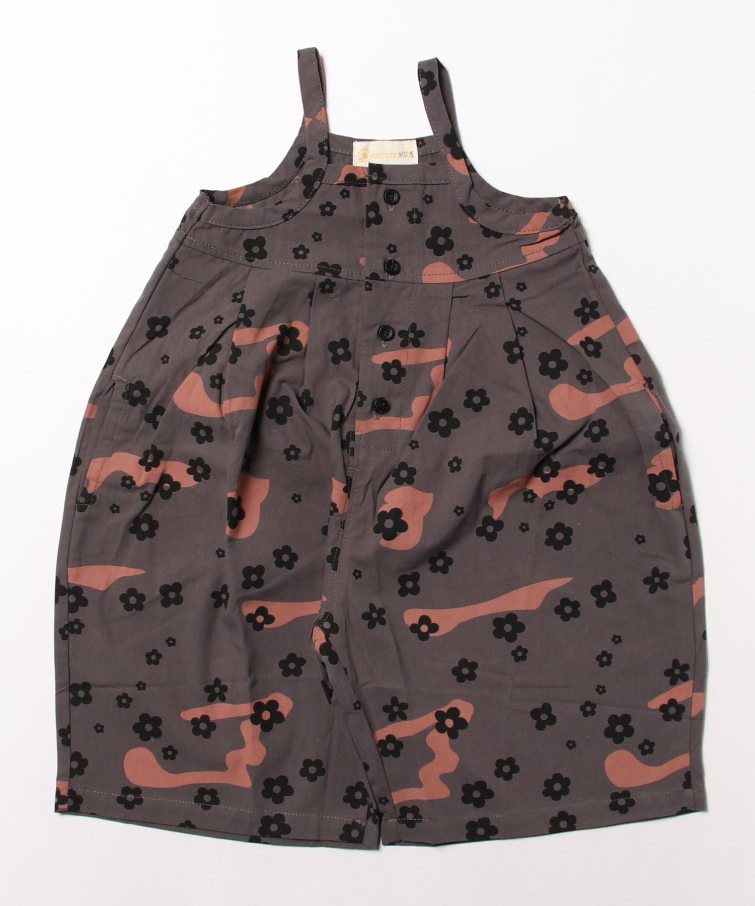 Корейский детский комбинезон с принтом, длиной 3/4 Aimoha Kids, Dark Gray — фото 2