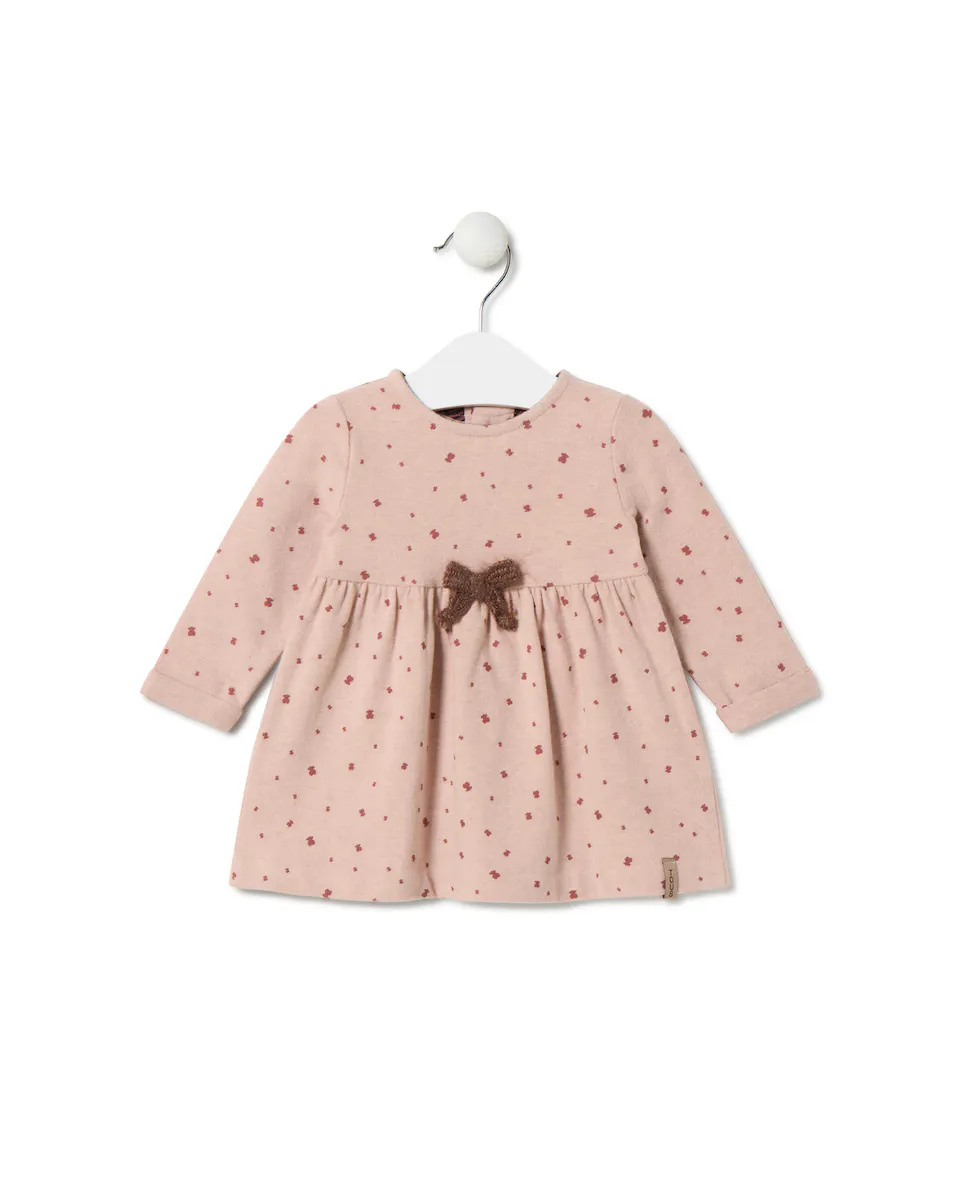 

Платье для девочки с мишками и декоративным бантом Tous, розовый