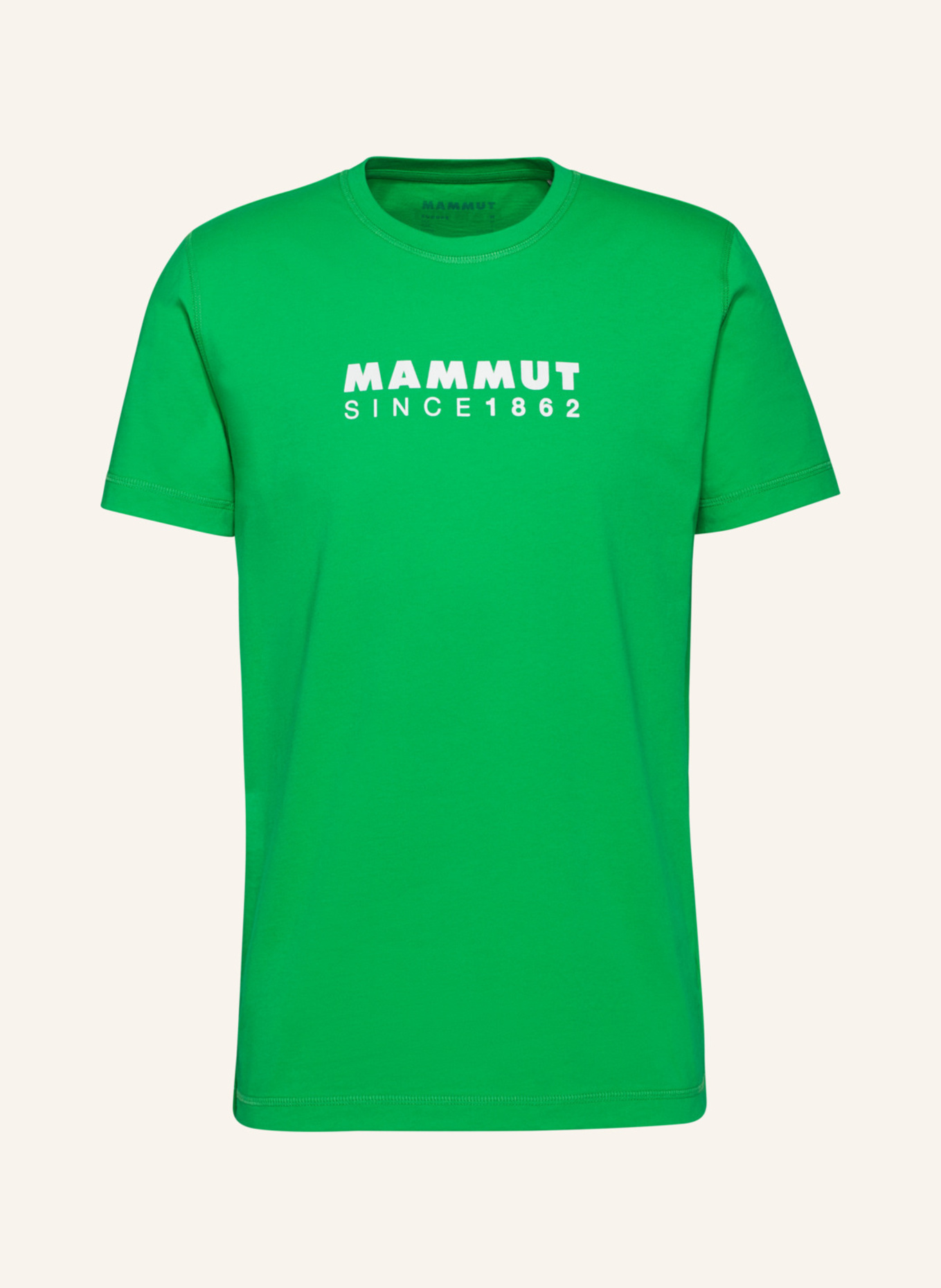 

Основной логотип футболки Mammut, зеленый