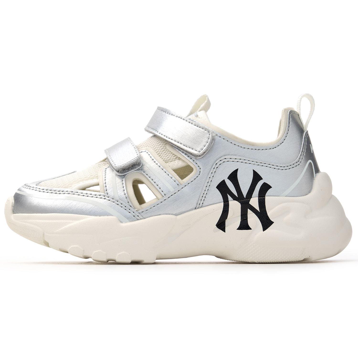 

MLB Нью-Йорк Янкиз нескользящие и дышащие низкие детские повседневные кроссовки silver kids'