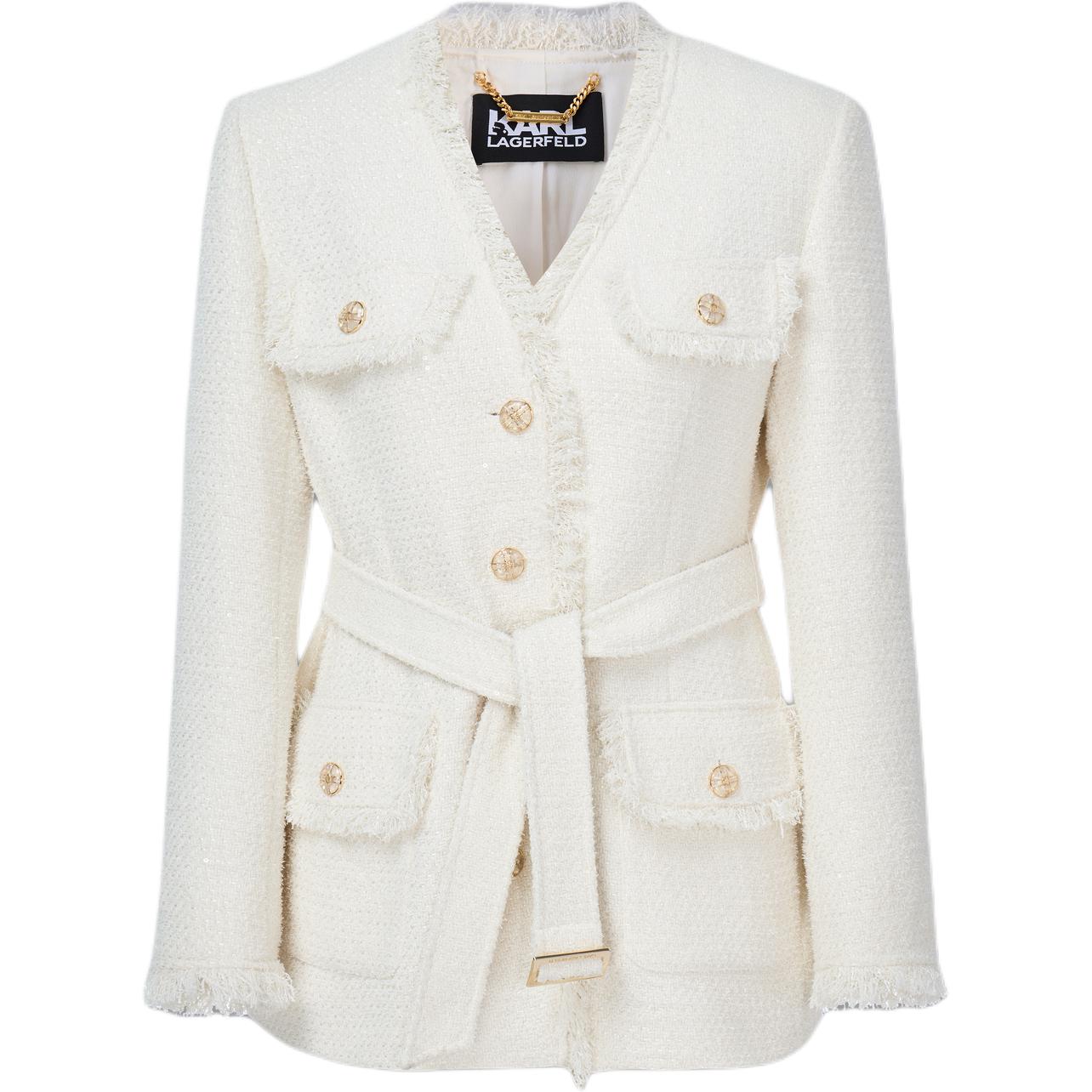 

Короткое пальто KARL LAGERFELD для женщин KARL LAGERFELD / Karl Lagerfeld Jeans, белый